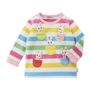 T-SHIRT MANCHES LONGUES USAKO RAYURES MULTICOLORES