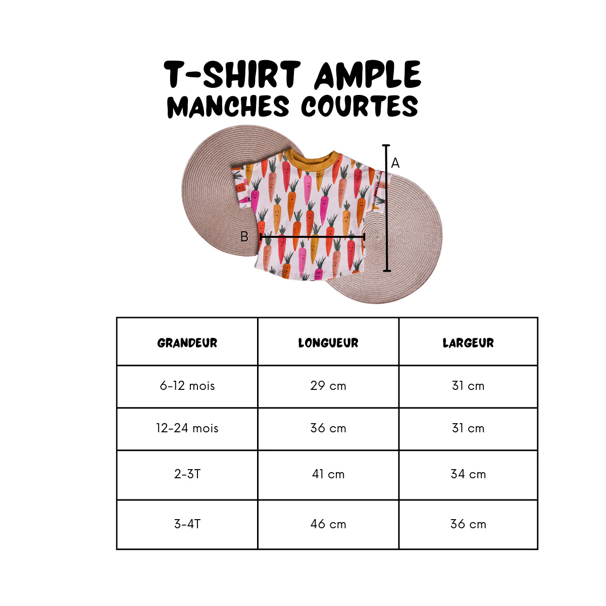 T-Shirt Ample - Soleils - 6-12 mois – Image 3