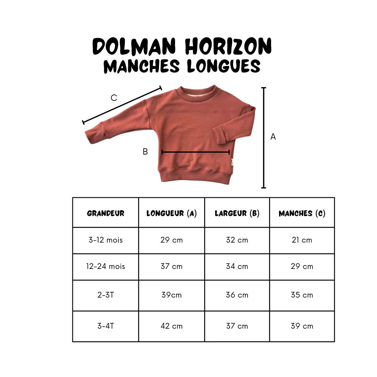 Chandail Dolman Horizon - Rouge Brique – Image 6