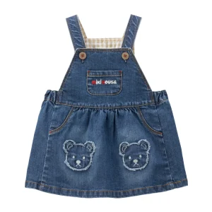 ROBE EN COTON BLEU MARINE MOTIFS BEAR