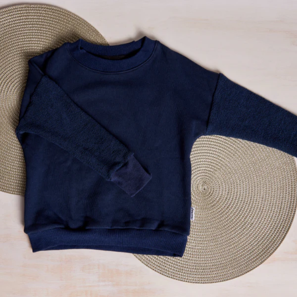 Chandail Dolman à manches longues - Marine