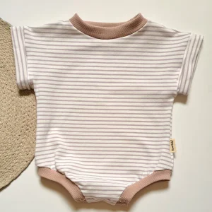 Pull Cache-Couche à manches courtes - Ligné (2 options)