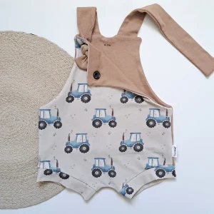 Romper Short évolutif - Tracteurs - 6-12 mois