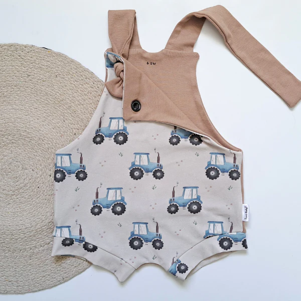 Romper Short évolutif - Tracteurs - 6-12 mois