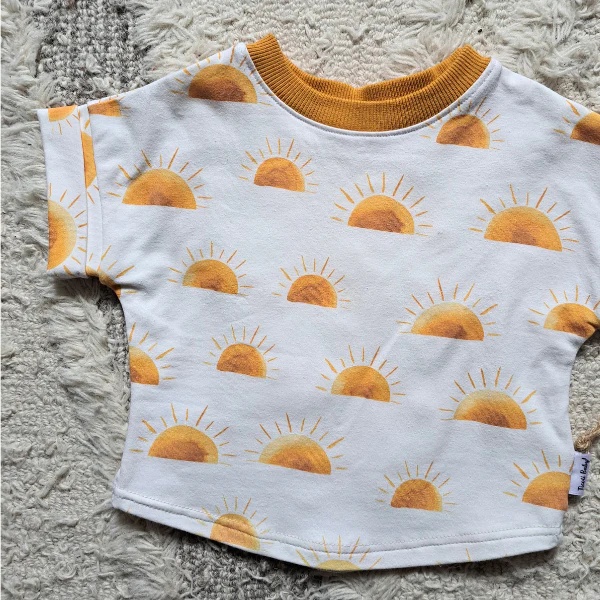 T-Shirt Ample - Soleils - 6-12 mois