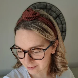 Bandeau avec fil métallique - Chocolat