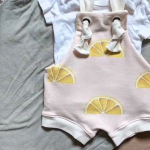 Romper Short évolutif - Limonade Rose