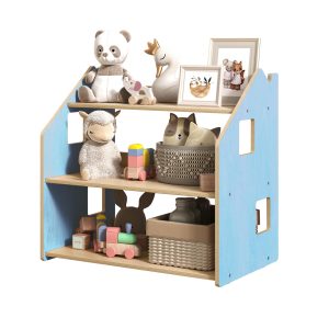 Étagère à jouets - Couleur bleu clair / rose