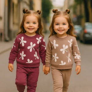 Ensemble bébé fille coton taille de 9 mois à 2 ans ref 6664