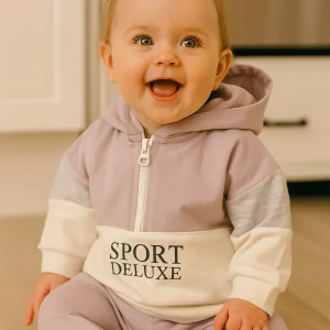 Survêtement bébé fille Sport Deluxe dernière taille 6 mois coton ref 3514