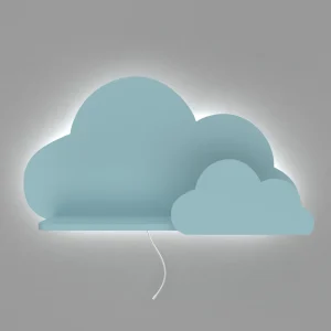 Lampe murale Veilleuse Nuage Étagère