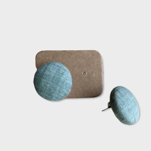 Boucles d'oreilles boutons - Eucalyptus