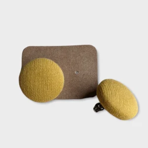 Boucles d'oreilles boutons - Jaune