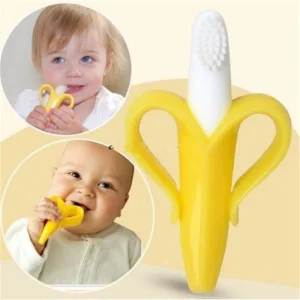 Banane Bienveillante™ / Brosse Dentition Bébé en Silicone