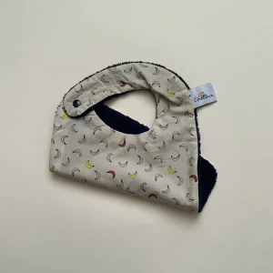 Bavoir en coton bio Banana beige