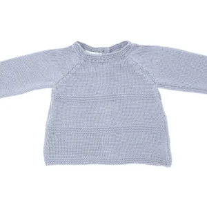 Brassière préma Zazou gris-bleu en laine mérinos
