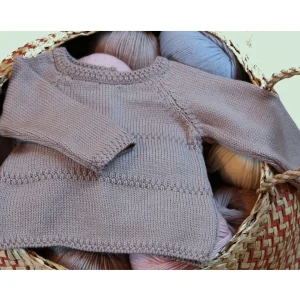 Brassière préma Zouzou taupe en laine mérinos