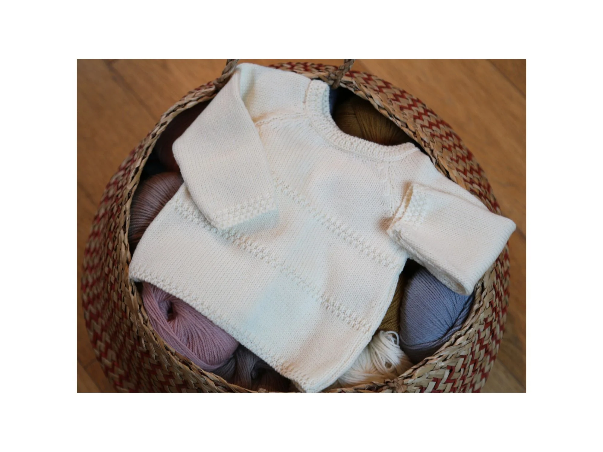 Brassière préma Zouzou écrue en laine mérinos