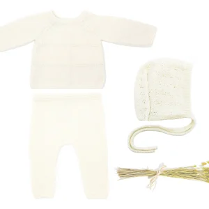 Ensemble naissance Petit Chou en laine mérinos