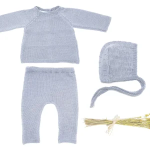 Ensemble naissance Petit Chou en laine mérinos