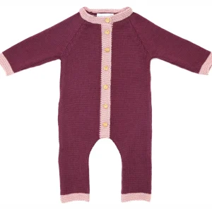 Combinaison bébé Inès en laine mérinos
