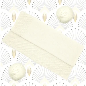 Couverture bébé Titou écrue laine mérinos