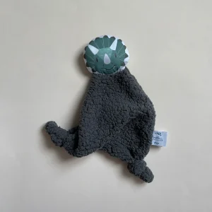 Doudou Dinosaure teddy gris anthracite
