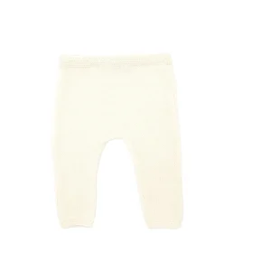 Pantalon bébé Chacha écru en laine mérinos