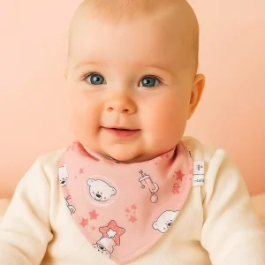 Bavoir bandana bébé : coton, éponge, personnalisable, naissance à 18 mois