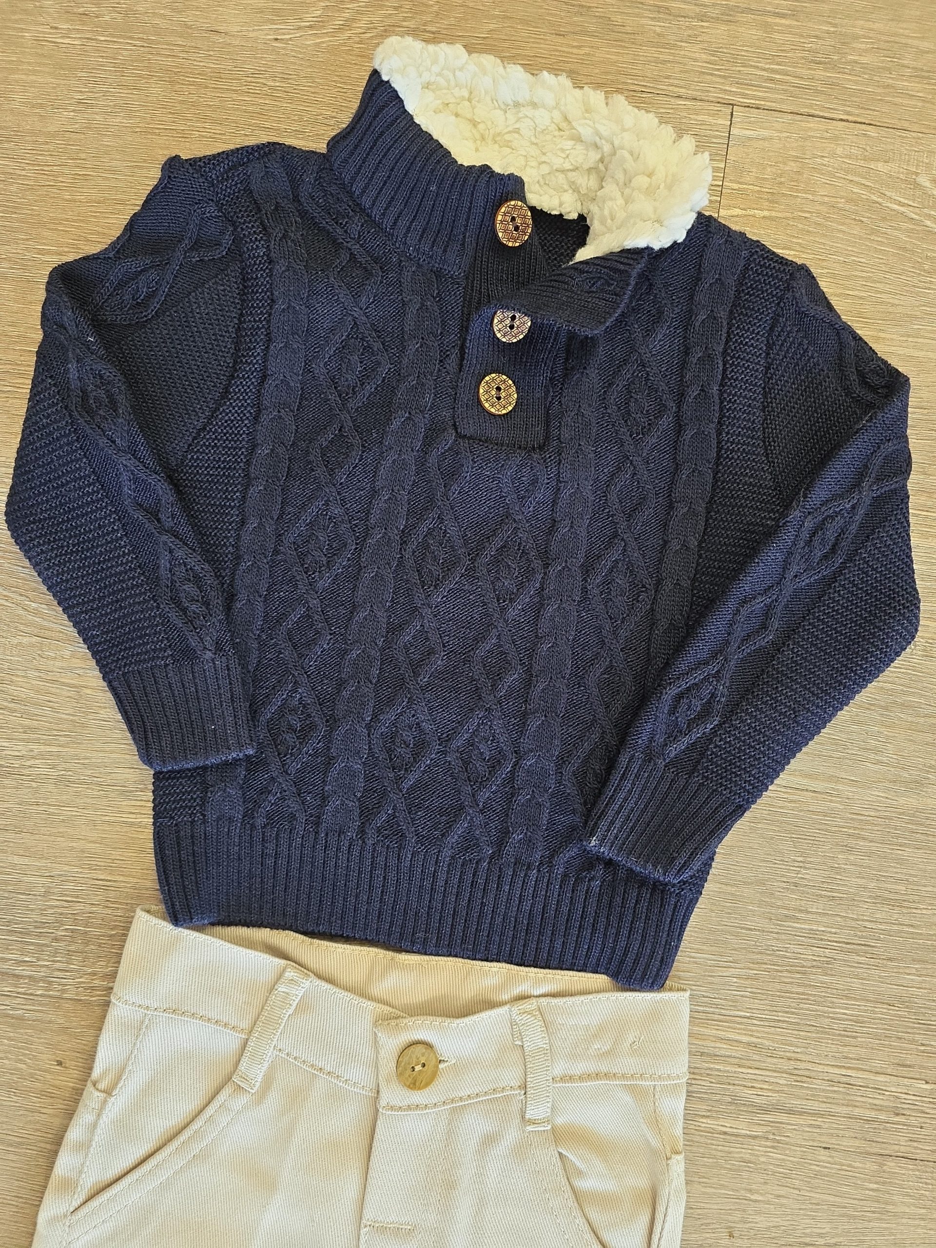 Ensemble garçon chic hiver 100% coton taille de 1 à 4 ans ref 3610 – Image 4