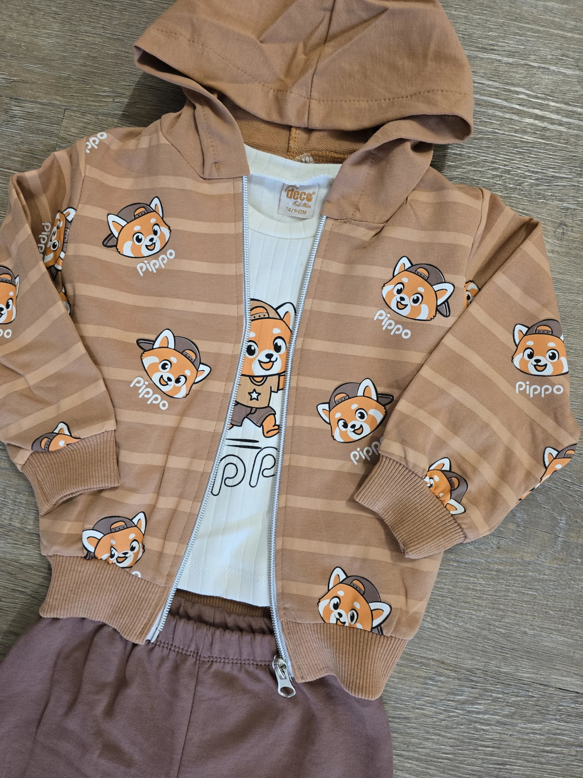 Ensemble bébé garçon 3 pièces coton taille de 9 à 24 mois ref 6623 – Image 2