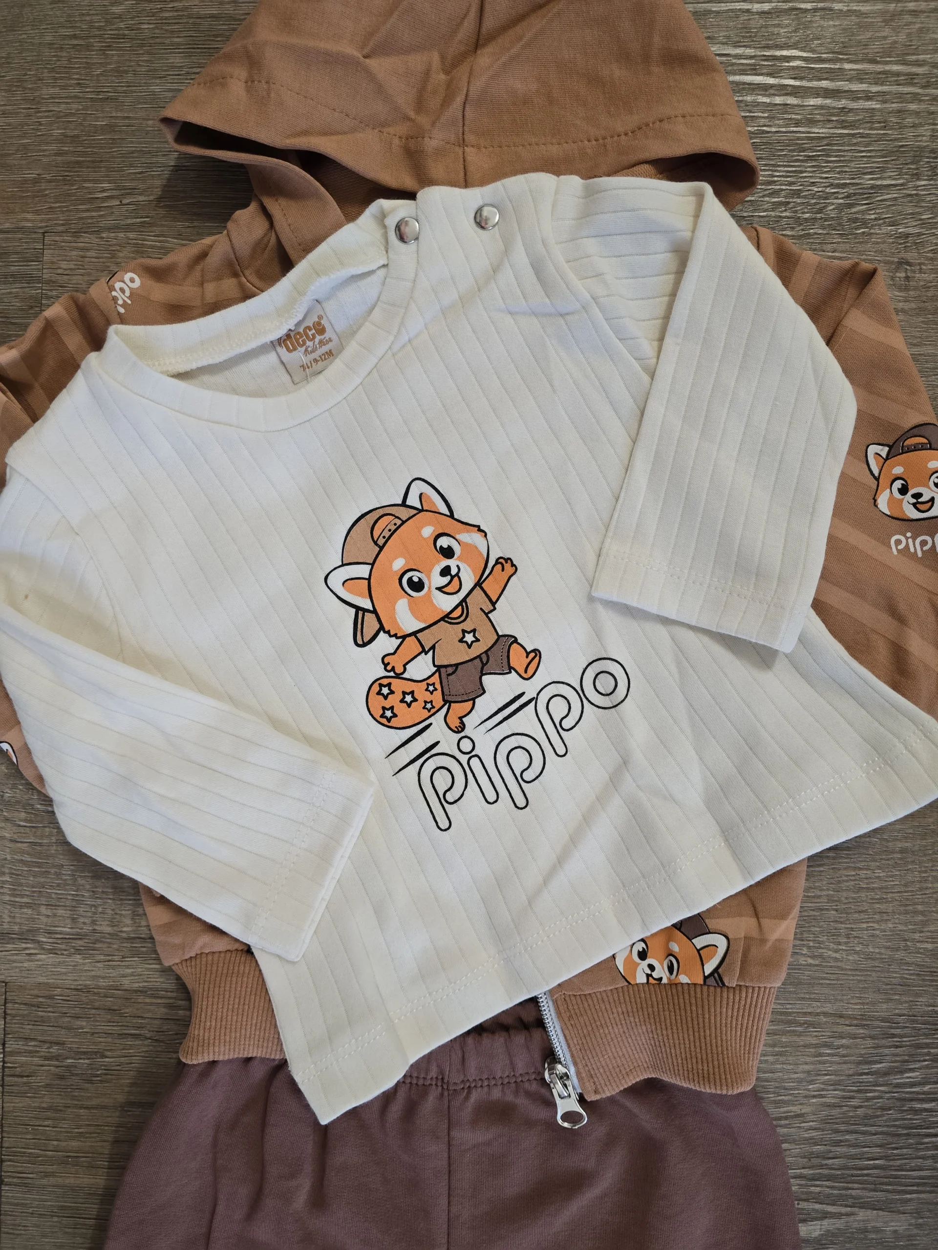 Ensemble bébé garçon 3 pièces coton taille de 9 à 24 mois ref 6623 – Image 3