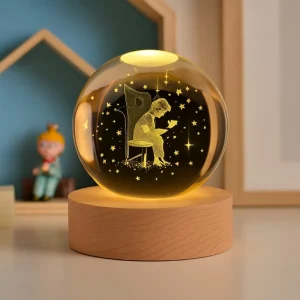 Veilleuse boule de cristal Petit Prince