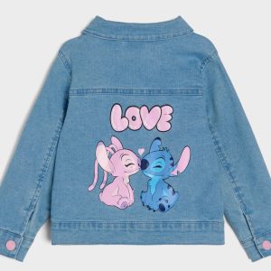 Veste en Jean Stitch Disney Bébé & Fille 1 à 4 ans ref 977